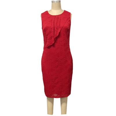 Fashion ladies knitted jacquard dress with human curves design